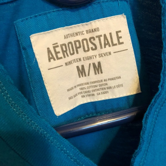 Aeropostale Light Blue Graphic Print Tee - Picture 4 of 4